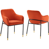 Jovi Performance Velvet Dining Armchair Set of 2