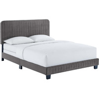 Celine Channel Tufted Performance Velvet Full Bed