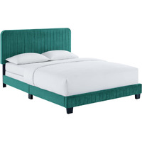 Celine Channel Tufted Performance Velvet Full Bed