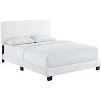 Celine Channel Tufted Performance Velvet Queen Platform Bed