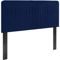 Milenna Channel Tufted Performance Velvet Full/Queen Headboard