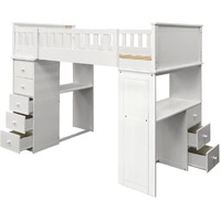 10970W Loft Bed  - White