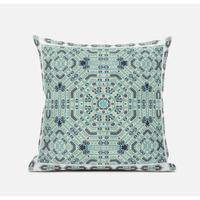 Geostar Wreath Palace Suede Blown and Closed Pillow by Amrita Sen in Dark Purple White