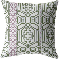Bird Maze Suede Blown and Closed Pillow White