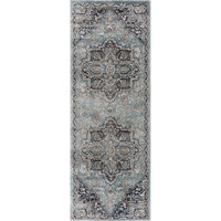 United Weavers Portsmouth Ancient Land  Blue Runner Rug 2'7" x 7'2"