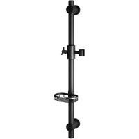 PULSE ShowerSpas Matte Black Adjustable Slide Bar Shower Panel Accessory