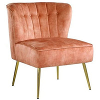 AC00126 - Accent Chair, Burnt Orange Velvet - Sambell