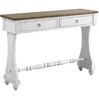 AC00281 - Console Table, Antique White Finish - Carminda