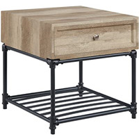 LV00749 - End Table, Oak & Sandy Black Finish - Brantley