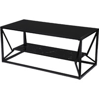 Argall Glass-Top Cocktail Table w/ Storage
