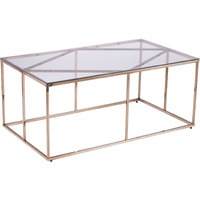 Nicholance Contemporary Glass-Top Cocktail Table