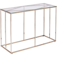 Nicholance Contemporary Glass-Top Console Table