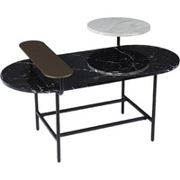Arcklid Faux Marble Cocktail Table w/ Storage