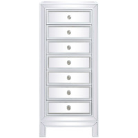 18 inch mirrored lingere chest in white