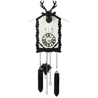 ELSIE, Black and White Cuckoo Clock with melodies and cuckoo call.