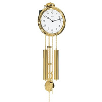 NEASDEN, Brass Wall Clock with a Mechanical 8 Day 1/2 Hour Strike Movement