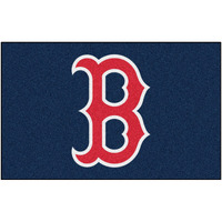Boston Red Sox Ulti-Mat Rug - 5ft. x 8ft. - B Hat Logo