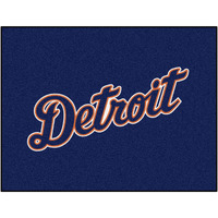 Detroit Tigers All-Star Rug - 34 in. x 42.5 in. - Detroit Script Alternate Logo