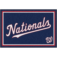Washington Nationals 5ft. x 8 ft. Plush Area Rug - Nationals Script Alternate Logo