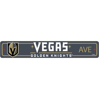 Vegas Golden Knights Team Color Street Sign Dcor 4in. X 24in. Lightweight