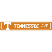 Tennessee Volunteers Team Color Street Sign Dcor 4in. X 24in. Lightweight
