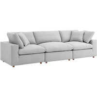Commix Down Filled Overstuffed 3 Piece Sectional Sofa Set