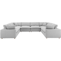 Commix Down Filled Overstuffed 8-Piece Sectional Sofa