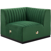 Conjure Channel Tufted Performance Velvet Right Corner Chair