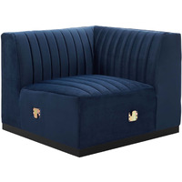 Conjure Channel Tufted Performance Velvet Right Corner Chair