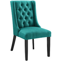Baronet Button Tufted Fabric Dining Chair