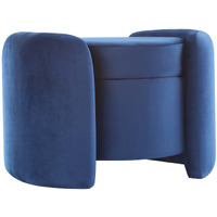 Nebula Upholstered Performance Velvet Ottoman