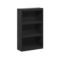 Furinno JAYA Enhanced Home 3-Tier Adjustable Shelf Bookcase, Blackwood