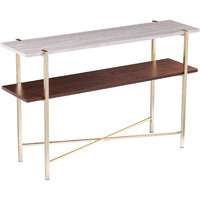 Ardmillan Faux Marble Console Table with Storage