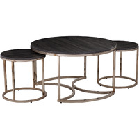 Lachlan Round Nesting Coffee Tables - 3pc Set