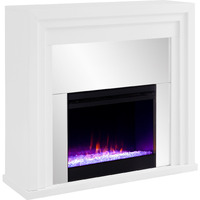 Stadderly Contemporary Mirrored Color Changing Fireplace