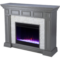 Dakesbury Color Changing Fireplace with Faux Stone