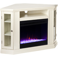 Claremont Color Changing Convertible Fireplace - Ivory