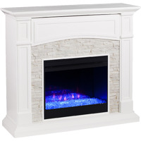 Seneca Color Changing Media Fireplace - White