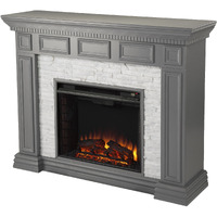 Dakesbury Faux Stone Electric Fireplace