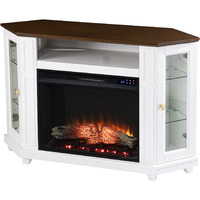 Dilvon Touch Screen Electric Media Fireplace with Storage