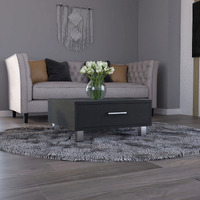 Beijing Coffee Table, One Drawer, Four Legs