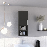 Madrid Medicine Cabinet, Two External Shelves, Metal Handle, Single Door, Two Interior Shelves