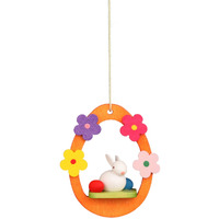 11-0602 - Christian Ulbricht Ornament - Rabbit in Egg - 2.25"H x 1.9"W x .8"D