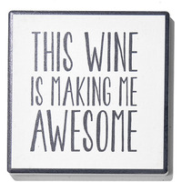 Wine Often Set of 4 Ceramic Coasters 4.25''D