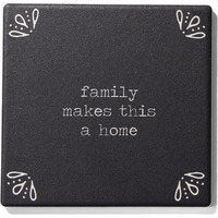 Happy Place Set of 4 Ceramic Coasters 4.25''D