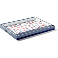 Bing Cherries Set of 2 Rectangular Serveware Trays LG 14X19", MD 12 X 18"