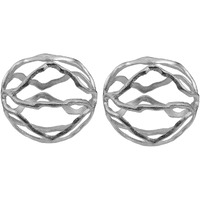 6 Inch Decorative Spheres, Aluminum, Asymmetrical Curves, Modern, Silver