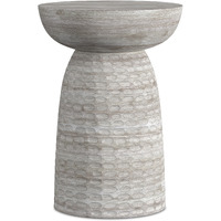 Boyd SOLID MANGO WOOD 13 in Wide Round Wooden Accent Table