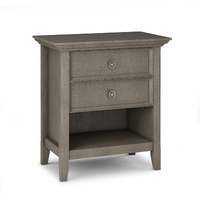 Amherst SOLID WOOD 24 in Wide Bedside Nightstand Table