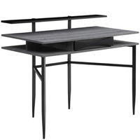 Layna Writing Desk, Grey/Black